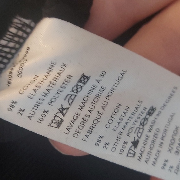 Patou Ribbed-Knit Cut-out T-Shirt Cinched Side With Drawstrings Ringer Size Med - Picture 9 of 9